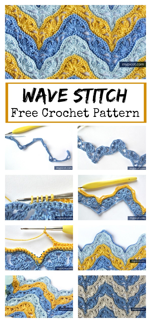 Wave Stitch Free Crochet Pattern