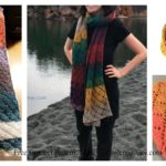 Wrap me in Diamonds Scarf Free Crochet Pattern and Video Tutorial