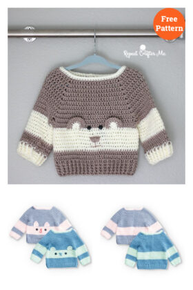 Baby Bear Sweater Free Crochet Pattern