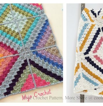 C2C Cedar River Blanket Free Crochet Pattern