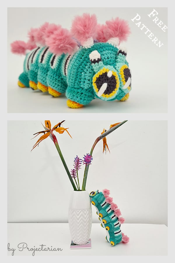 Calliope the Caterpillar Amigurumi Free Crochet Pattern
