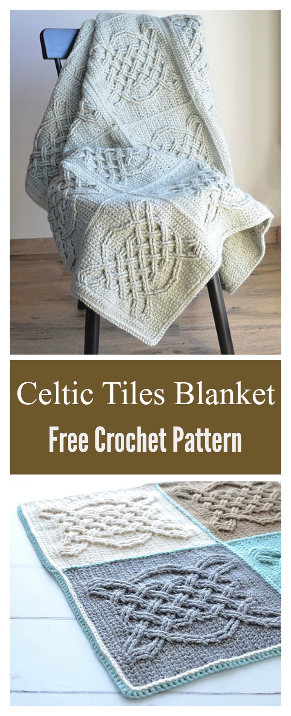 Celtic Tiles Blanket Free Crochet Pattern 