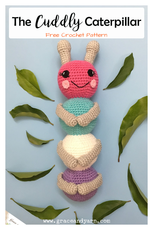 Cuddly Caterpillar Amigurumi Free Crochet Pattern 