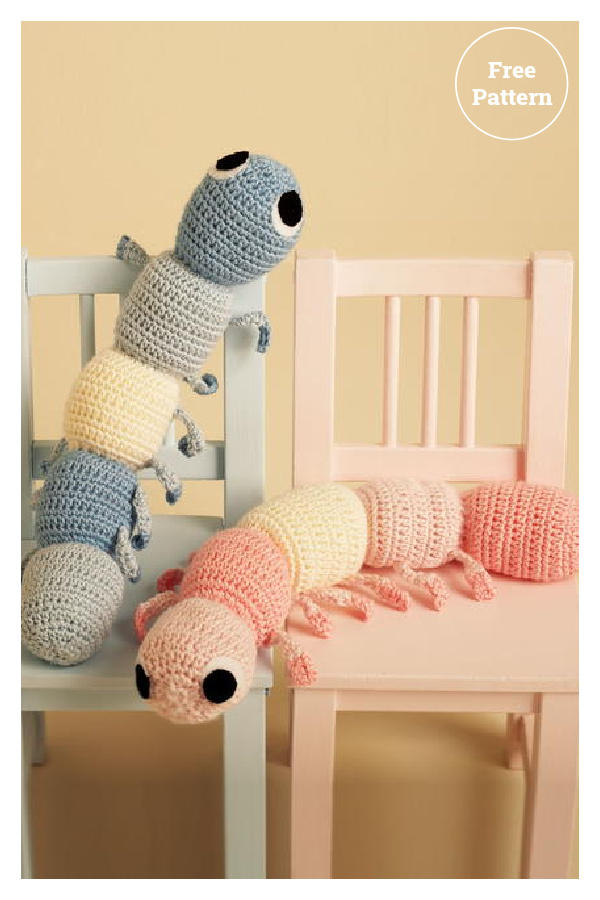 Cuddly Caterpillar Amigurumi Free Crochet Pattern 
