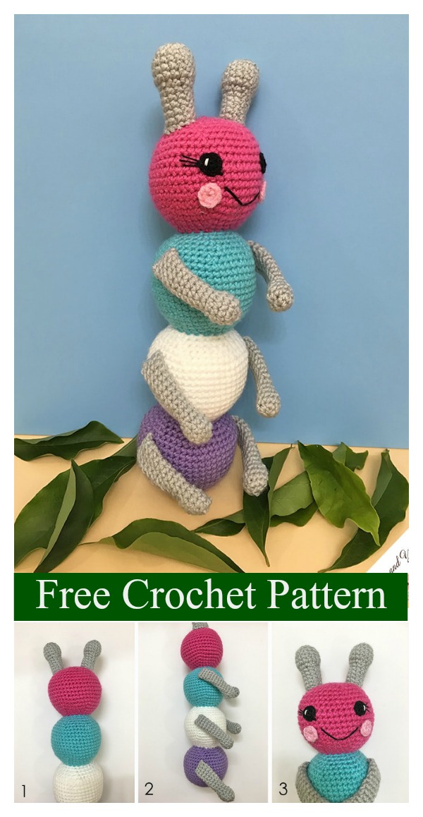 Cuddly Caterpillar Amigurumi Free Crochet Pattern