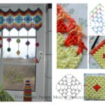 Granny Square Curtain Free Crochet Pattern