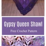 Gypsy Queen Shawl Free Crochet Pattern