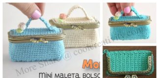 How to Crochet Mini Suitcase Coin Purse
