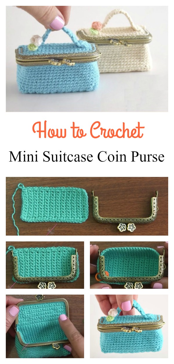 How to Crochet Mini Suitcase Coin Purse