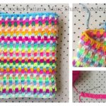 Leaping Stripes and Blocks Blanket Free Crochet Pattern