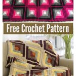 Log Cabin Blanket Free Crochet Pattern