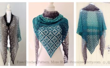 Maestrale Lace Shawl Wrap Free Crochet Pattern and Video Tutorial