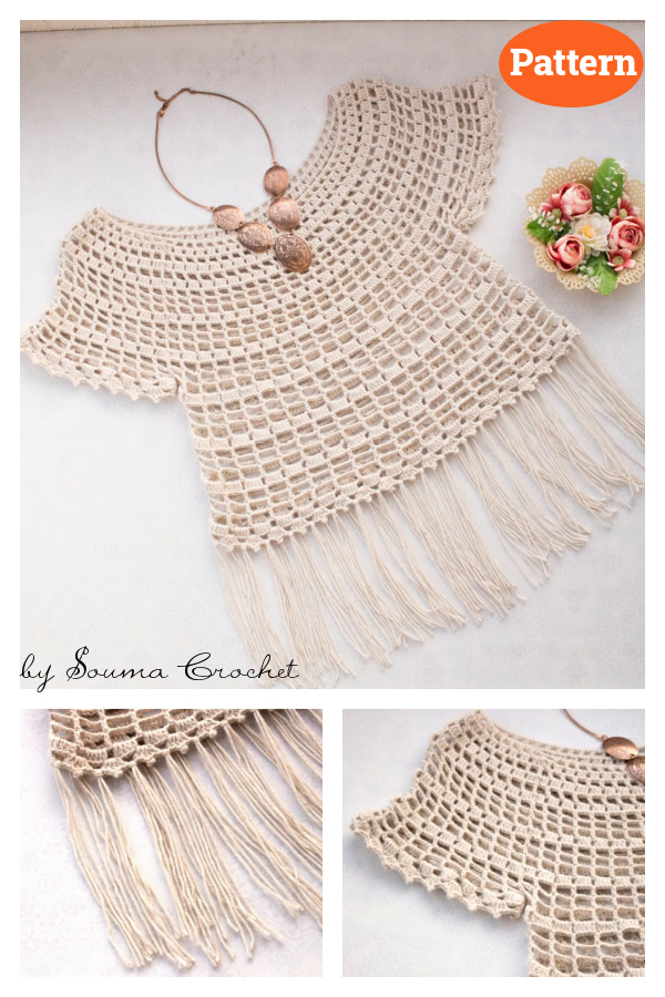 Modest Princess Summer Top Crochet Pattern