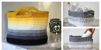 Ombre Basket Free Crochet Pattern