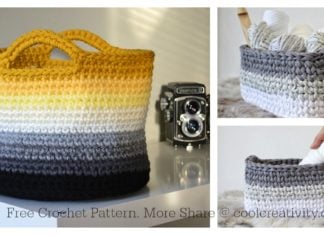 Ombre Basket Free Crochet Pattern