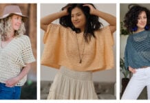 Poncho-Style Summer Top Free Crochet Pattern