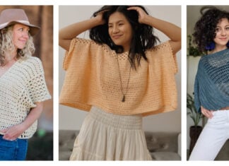 Poncho-Style Summer Top Free Crochet Pattern