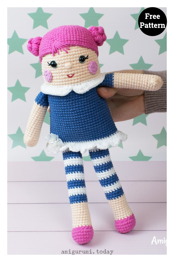 Rall Doll Amigurumi Free Crochet Pattern