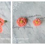 Tiny Peony Flower Free Crochet Pattern