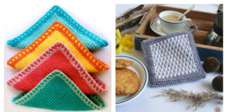 Tunisian Stitch Washcloths Free Crochet Pattern