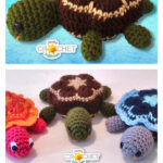 African Flower Motif Turtle Crochet Pattern and Video Tutorial