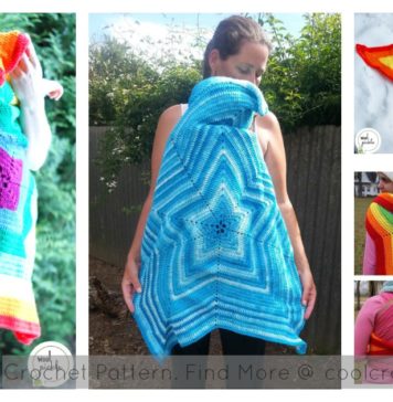Baby-wearing Star Blanket Crochet Pattern