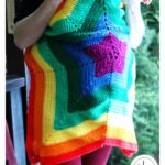 Baby-wearing Star Blanket Free Crochet Pattern