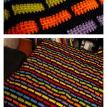 Brick Stitch Afghan Blanket Free Crochet Pattern