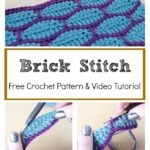 Brick Stitch Free Crochet Pattern and Video Tutorial