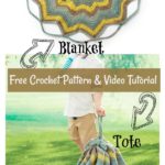 Convertible Blanket Tote Bag Free Crochet Pattern and Video Tutorial