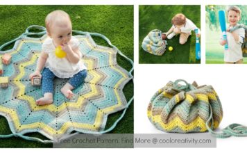Convertible Blanket Tote Bag Free Crochet Pattern and Video Tutorial