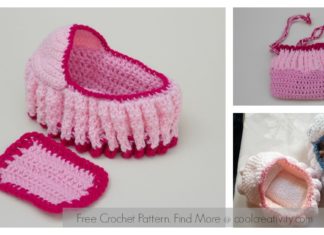 Doll Cradle Purse Free Crochet Pattern and Video Tutorial