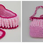 Doll Cradle Purse Free Crochet Pattern and Video Tutorial