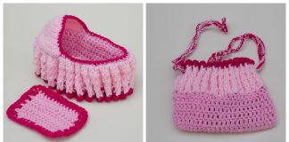 Doll Cradle Purse Free Crochet Pattern and Video Tutorial