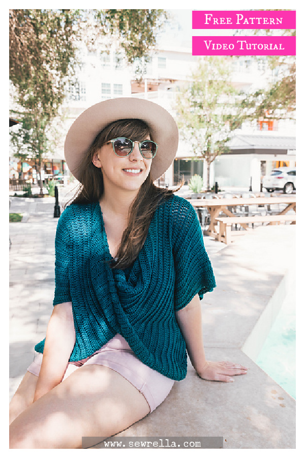 Easy Twist Poncho Sweater Free Crochet Pattern and Video Tutorial