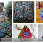 Granny Triangle Afghan Blanket Free Crochet Pattern