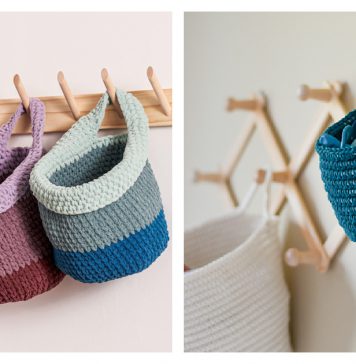 Hanging Basket Free Crochet Pattern