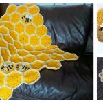 Honeycomb Baby Blanket Free Crochet Pattern