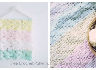 Hopscotch Lace Baby Blanket Free Crochet Pattern