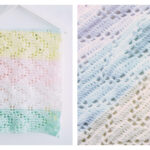 Hopscotch Lace Baby Blanket Free Crochet Pattern