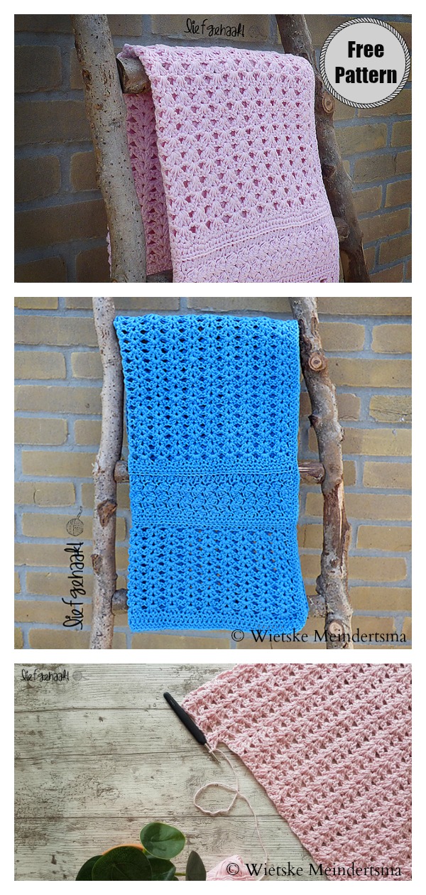 Iris Stitch Baby Blanket Free Crochet Pattern