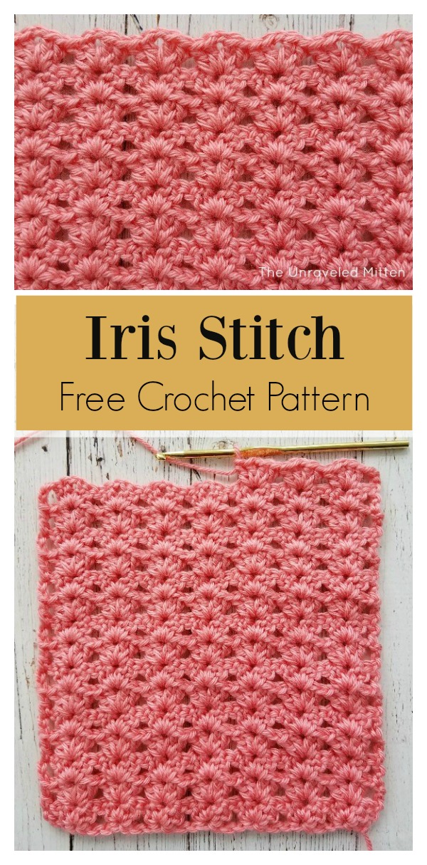 Iris Stitch Free Crochet Pattern