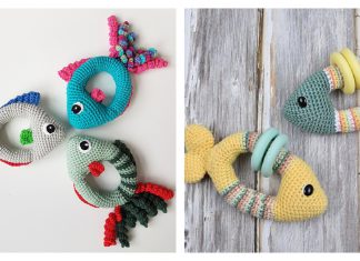 Soft Fish Rattle Toy Free Crochet Pattern
