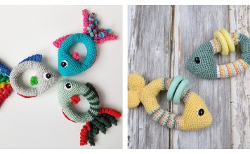 Soft Fish Rattle Toy Free Crochet Pattern
