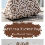 African Flower Motif Bag Free Crochet Pattern
