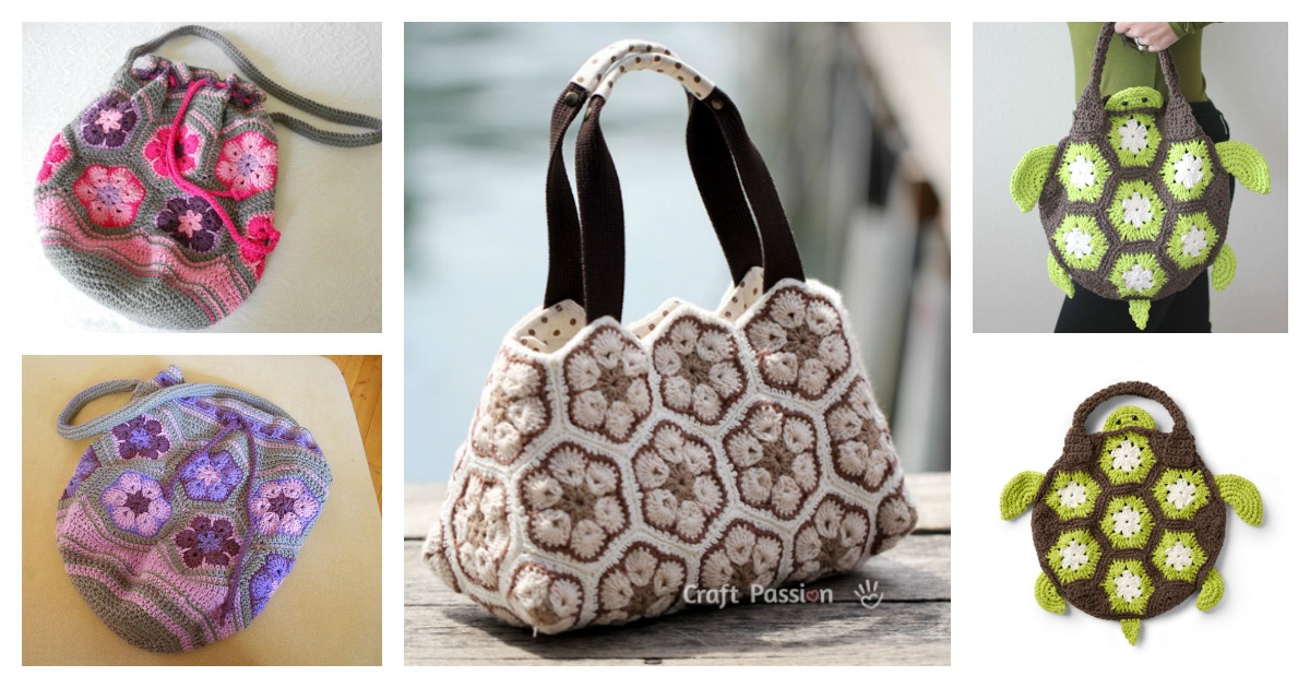 Models Of Crochet Bags With African Flower: Combining Style And Tradition