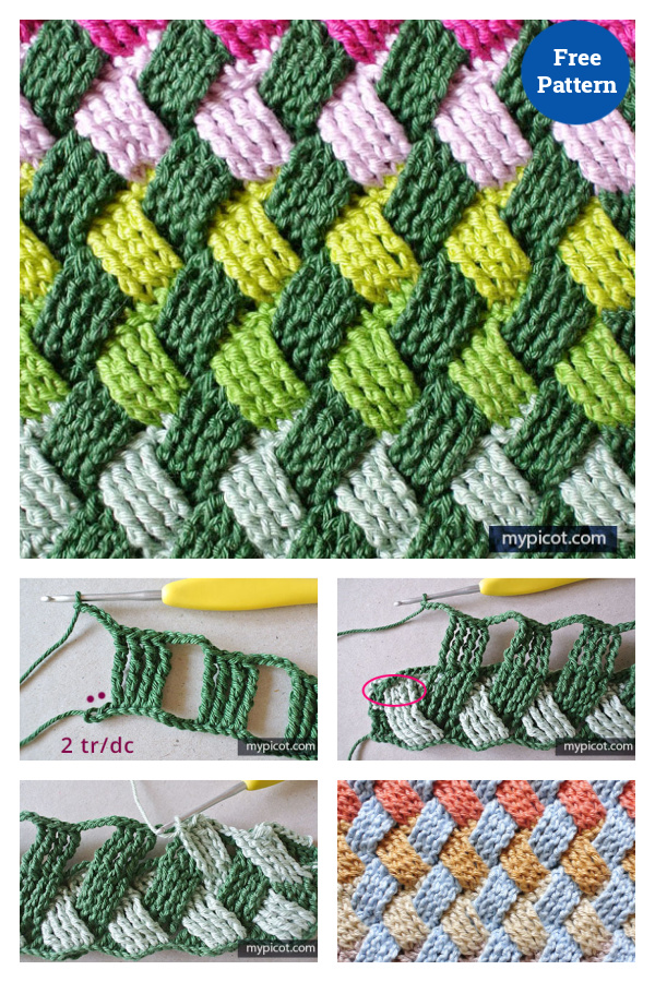 Basket Weave Stitch Free Crochet Pattern