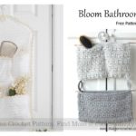 Bathroom Organizer Free Crochet Pattern