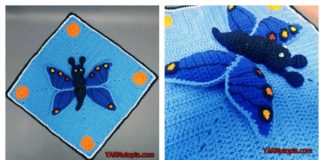 Butterfly Lovey Blanket Free Crochet Pattern and Video Tutorial