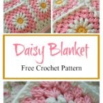 Daisy Granny Square Baby Blanket Free Crochet Pattern